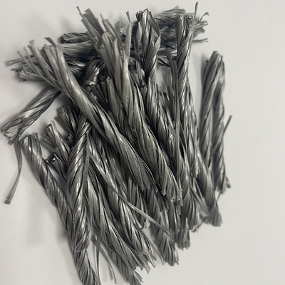 شهادة CE هندسة الألياف الملتوية PP ألياف البولي بروبيلين Bunchy للطرق الخرسانية
