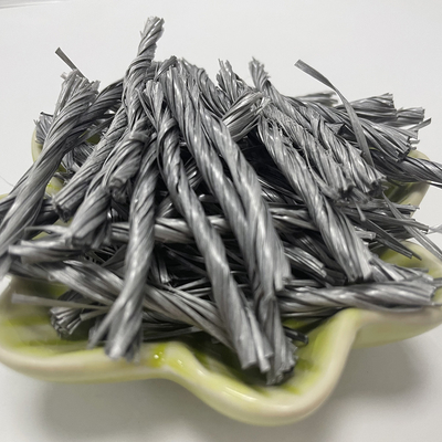 مادة رمادية بوليمر تويست Bunchy PP Fiber للأرضيات الصناعية
