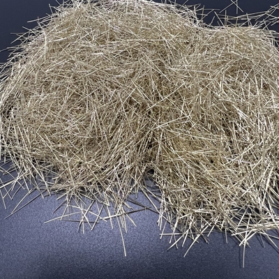 الألياف الذهبية الصلبة الدقيقة لبناء الطرق الخرسانية والطرق السريعة