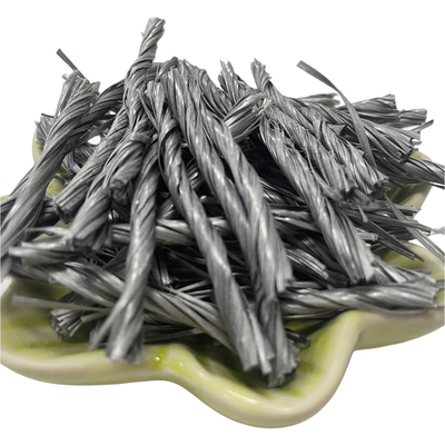 مادة البوليمر PP الألياف الملتوية Bunchy Form 500T لمقاومة الكراك