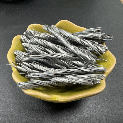 40 مم PP الألياف الملتوية Bunchy Form 500T لتقوية الخرسانة