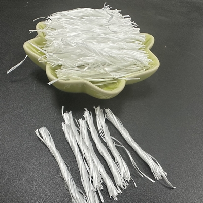 Biture Grey PP Fiber Twisted Bunchy Form لتقوية مقاومة الكسر والخرسانة