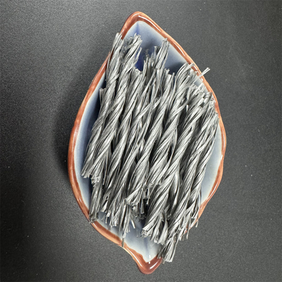 Biture Grey PP Fiber Twisted Bunchy Form لتقوية مقاومة الكسر والخرسانة