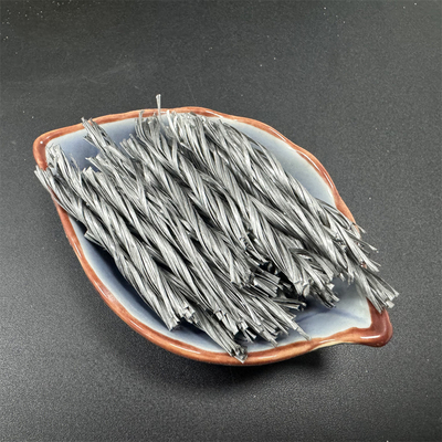Biture Grey PP Fiber Twisted Bunchy Form لتقوية مقاومة الكسر والخرسانة