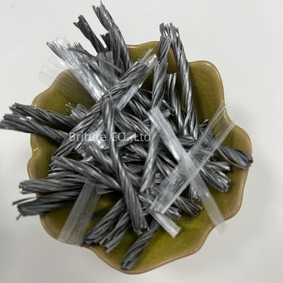 معتمد من قبل CE PP Fiber Bundle Twisted Mesh Fiber للخرسانة