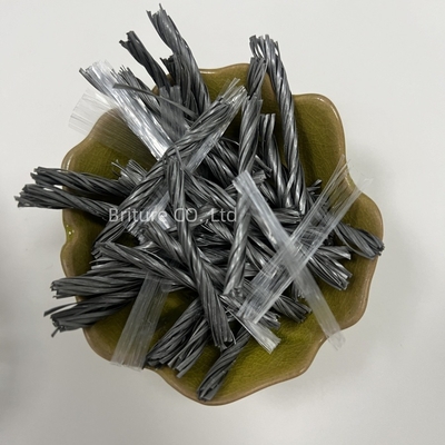 معتمد من قبل CE PP Fiber Bundle Twisted Mesh Fiber للخرسانة
