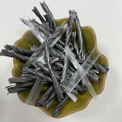 معتمد من قبل CE PP Fiber Bundle Twisted Mesh Fiber للخرسانة